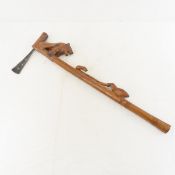 Hand Carved Zambian Axe with Animals