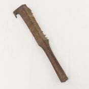 Samoan Hand Carved Nifo' Oti Cane Knife, War Club