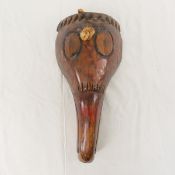 Central American Hand Carved Wood Bird Spirit Mask