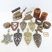Antique Irons, Trivets, Belts & more