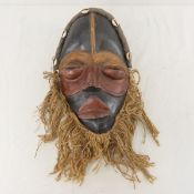 Handmade African Ivory Coast Ceremonial Dan Mask