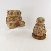 2 Pre-Columbian Casas Grandes Paquime Effigy Pots
