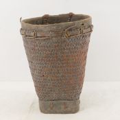 Southeast Asian Hand Woven Wicker Basket