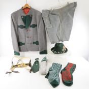 Austrian Gamsfrackl, Lederhosen & Tyrolean Hat