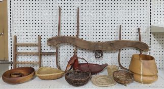 Primitive Farm Baskets, Wood Bowls, Yoke & More