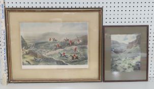 Hare Hunting Framed Print & Desert Print