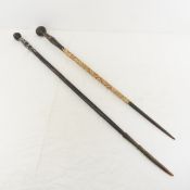 2 Pacific, Soloman Islands Wari Hau Tribal Staffs
