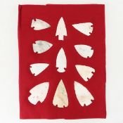 11 Woodland era OH or IL Stone Points in Riker Box