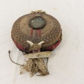 Antique Philippine Bontoc Suklang Woven Basket Hat
