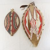 2 East African, Kenyan Maasai Elongo Shields