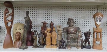 African, Asian & other Wood Figures & Mask