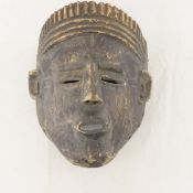Hand Carved African Wood Tribal Mask