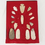 15+ Woodland era OH or IL Points in Riker Box