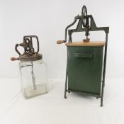 2 Antique Butter Churns, Wardway and other