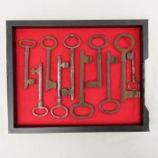 Collection of 10 Vintage Skeleton Gate Keys
