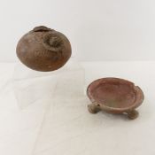 Pre-Columbian Clay Bowl & Vessel
