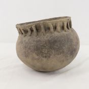 Antique Handmade African Clay Bowl