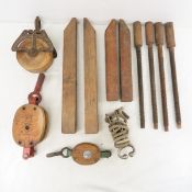 Vintage Barn Pulleys & Jorgensen Hand Clamp