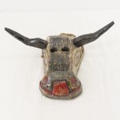 Guatemalan Hand Carved Torito Bull Spirit Mask