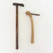 2 African Adze Wood Shaping Tools