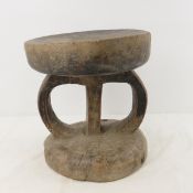 Hand Carved African,Tongan Wood Stool