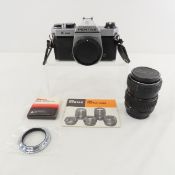 Pentax K1000 35mm Film Camera, Manual & Adapter