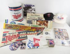 MN Twins Memorabilia, Caps, Cards, Pennant & more