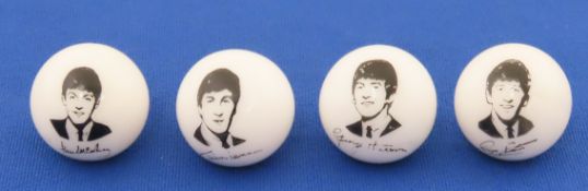Set of 4 Beatles Shooter Marbles