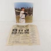 Joe DiMaggio autographed 8x10 photo