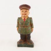 Vintage Cast Iron Soldier Bank 8