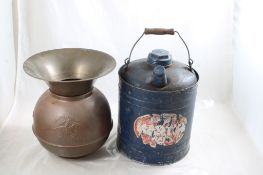 Pony Express Spittoon, Martin Gas/Kerosene Can