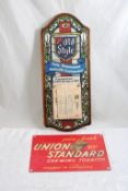 1981 Old Style Beer Calendar, Chewing Tobacco Sign