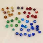 Vintage Slag Glass Marbles