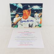 Mickey Mantle autographed 8x10 photo with COA