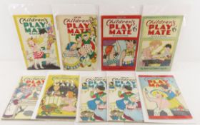 9 1944-1946 Children's Play Mate Magazines
