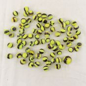 Collection of Bumblebee Marbles, some shooters