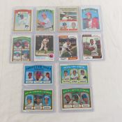 12 early 70s star Baseball cards, Willie Mays