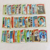 50 + 1972 Topps Baseball cards with Stars