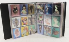 350+ Olivia Chromium Trading Cards in Binder