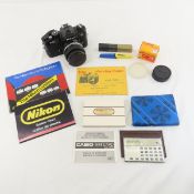 Nikon FM2 in Black with 50mm f/1.4 Lens