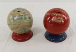 Vintage Buick Fireball Eight & Baseball Globe Bank