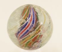 Lobed Solid Core German Handmade Swirl Marble