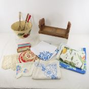 Watt Ware Advertising Bowl, Linens, Kitchen tools