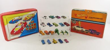 2 Hot Wheels Car Cases, Redline & Other Vehicles