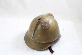 Antique German Fireman's Brass Helmet