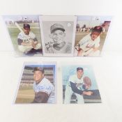 5 autographed 8x10 Baseball player photos