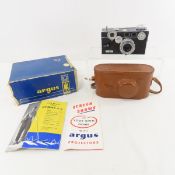 Argus C-3 35mm Film Camera with Box & Accessories