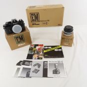 Nikon EM 35mm Film Camera + 50mm f/1.8 Lens
