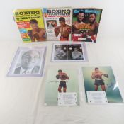 Signed Boxer Photos, Vintage Boxing Magazines