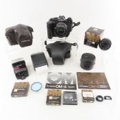 Olympus OM-4 35mm Film Camera with lenses & access